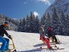 Snowbiking - winter outdoor fun with skibob