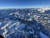 Alpine balloon ride in winter from Gosau